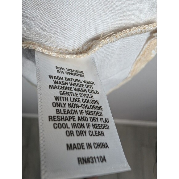 NWT Wonderly Dress Beige Floral Collared Size S 182 - Picture 5 of 8